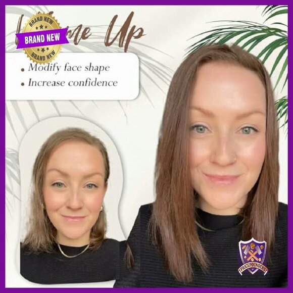 12 Inch Human Hair Topper Mono Base for Thinning Hair Women